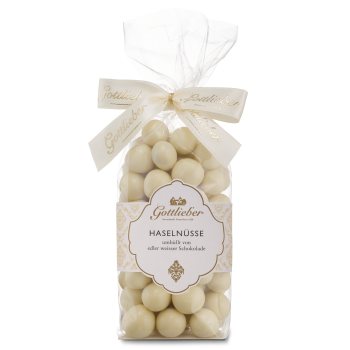 Hazelnuts with white chocolate (Cellophane pack)
