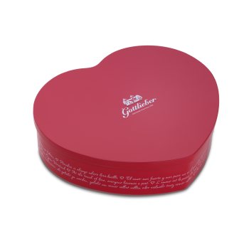 Heart-shaped tin (Empty decorative tin)